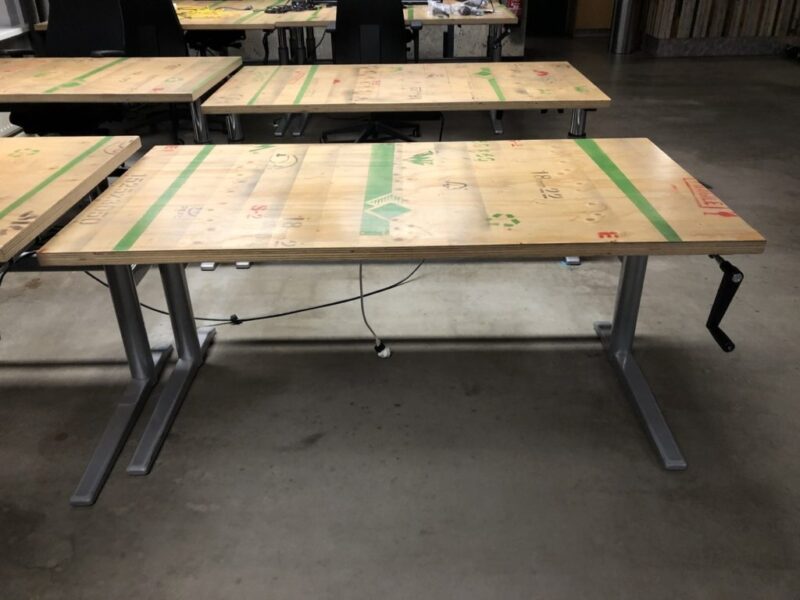 RE-Used Hoog/laag bureau L160xB80cm VERKOCHT - Afbeelding 2